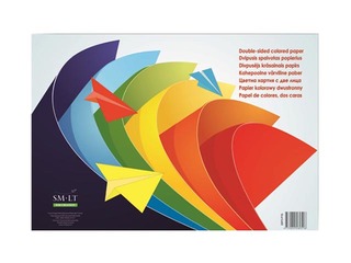 Апликационная бумага SM·LT, A3,  двухсторонняя, 16 листов, разные цвета