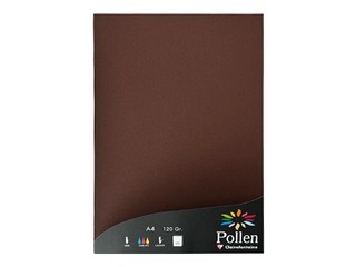 Krāsains papīrs Pollen, Nr.61, A4, tumši brūns, 120g/m², 50 loksnes