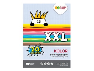 Kartons Happy Color,  A3, 170 g/m2, 20 krāsainas loksnes