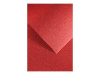Бумага с блестками А4, 150 г/м2, самоклеящаяся, красная, 10 листов