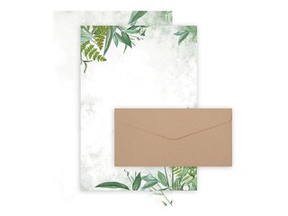 Набор дизайнерской бумаги Flora и конвертов Nature