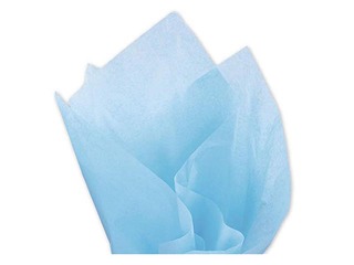 Шелковая бумага декоративная Bleu ciel 33, 18 g/m2, 50 x 75 cm, 24 листов