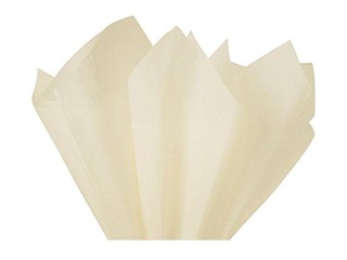 Silk paper decorative Creme 1211, 18 g/m2, 50 x 75 cm, 24 sheets