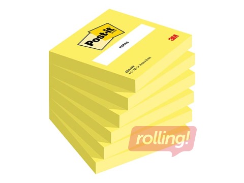 Līmlapiņas Post-it Neon, 76x76 mm, 100l, dzeltenas