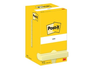 Līmlapiņas Post-it, 76x76 mm, 12x100l., dzeltenas
