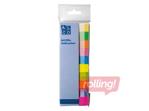 Marķēšanas indeksi, papīra, ALCO, 15x10 mm, dažādās krāsās