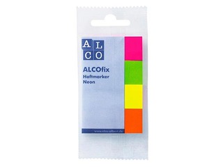 Marķēšanas indeksi, papīra ALCO, 20x50 mm, 4x50l, dažādās krāsās