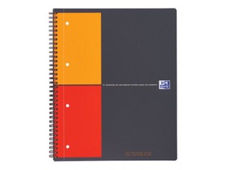 Klade ar spirāli Oxford International ActiveBook, A4+ formāts, 80 rūtiņu lapas