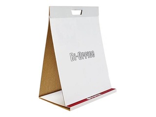 Papīra bloks - tāfele Bi-Office, pašlīmējošs, 50 x 58.5 cm, 20 lapas, balts