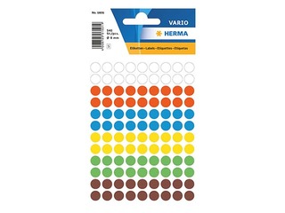 Uzlīmes - aplīši Herma, 8 mm, dažādas krāsas