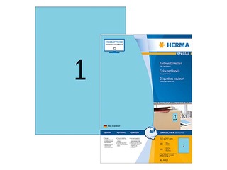 Uzlīmes Herma Special, A4, 210x297 mm, 20 loksnes, zilas