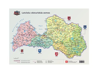 Latviešu vēsturisko zemju karte, A3