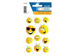 Stickers Herma Decor, HAPPY FACE , 3 sheets