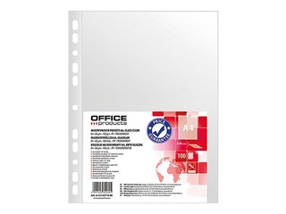 Dokumentu kabatiņas Office Products, A4, glancētas, 60 mic., 100 gab.