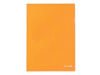 Папка - уголок Economix, A4, 180 mic., глянцевая, оранжевый