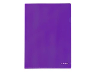 Папка - уголок Economix, A4, 180 mic., глянцевая, фиолетовая