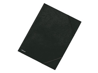 Папка на резинке Esselte, A3, картонная, чёрная