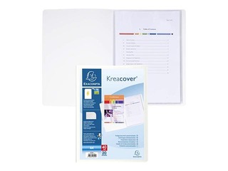 Folder with 20 pockets Exacompta, A4, white