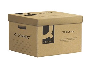 Arhīva kaste Q-Connect, 550 x 365 x 320 mm, brūna