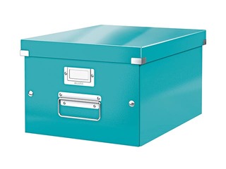 Uzglabāšanas kaste Leitz, Click & Store, A4, ledus zila
