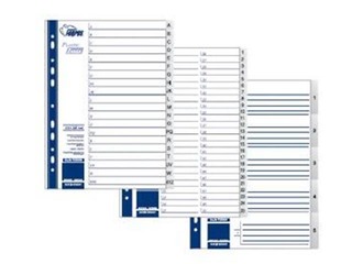 Dokumentu sadalītājs Forpus 1-6, A4+, PP, pelēks