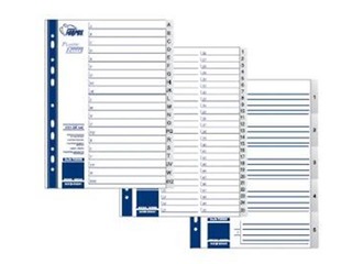 Dokumentu sadalītājs Forpus 1-5, A4, PP, pelēks