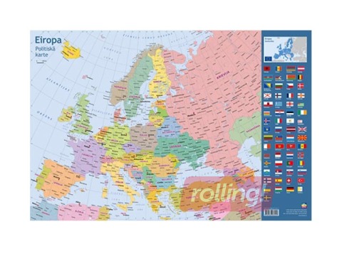 Galda segums, 59 x 40 cm, Eiropas karte