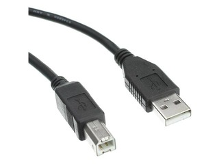 USB 2.0 kabelis A/M-B/M tips, 5m, melns 