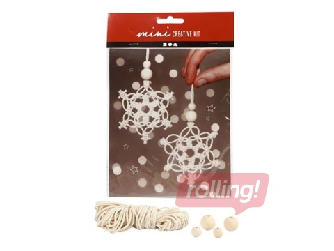 Radošais komplekts Mini Craft Kit Macramé Snowflake