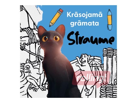 Krāsojamā grāmata Straume, 64 lpp.