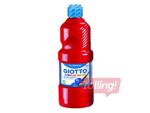 Akrila krāsa Giotto, 500ml, sarkana