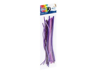 Шенилловые палочки, 0.6 x 30см, 20 шт., разные оттенки фиолетового