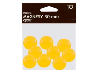 Magnēti Grand, 30 mm, 10 gab., dzelteni