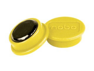 Magnēti Nobo, 23 mm, 10 gab., dzelteni
