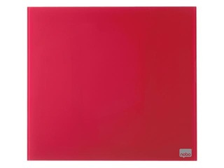 Stikla tāfele Nobo, magnētiska, 45 x 45 cm, sarkana