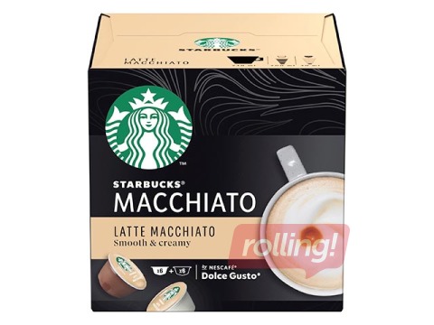 Kafijas kapsulas Latte Starbucks Macchiato, Dolce Gusto, 12gab