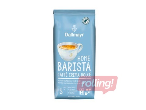 Kafijas pupiņas Dallmayr Home Barista Caffé Crema Dolce (1kg) + AKCIJA! Pērc kafiju un saņem dāvanu!