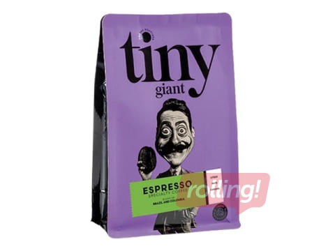 Kafijas pupiņas, Espresso, maisījums - Brazīlija un Kolumbija, Tiny Giant, 250g