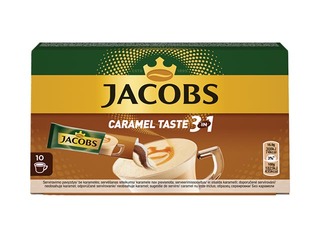 Šķīstošā kafija Jacobs 3in1, karameļu, 169g