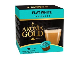 Kafijas kapsulas AROMA GOLD, Flat white, 187.2g