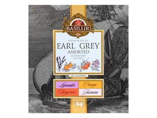Tēja melnā Basilur Earl Grey Assorted, 40 pac.