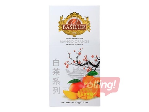 Tēja baltā Basilur Premium White Tea  Mango&Orange, 100g