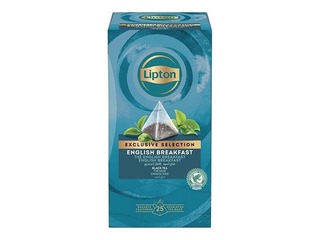 Tēja melnā tēja Lipton English Breakfast, piramīdas, 25 x 2g