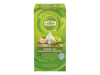 Tēja zaļā Lipton Mandarin Orange, piramīdas, 25 x 2g