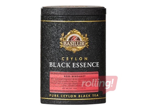 Melnā tēja Basilur Black Essence, Rožu bergamote, 100 g