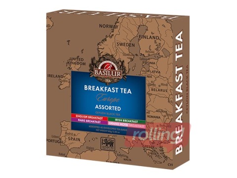 Melnā tēja Basilur, Breakfast tea collection, Eiropa, 40 x 2g