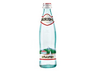 Minerālūdens Borjomi, gāzēts, stikla pudelē, 0.33 l