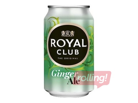 Gāzēts dzēriens Ginger Ale Royal Club, 0.33 L, skārdene