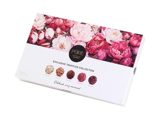 Pure Chocolate ekskluzīvā šokolādes trifeļu kolekcija Pavasaris/Ziedi 20, 160g