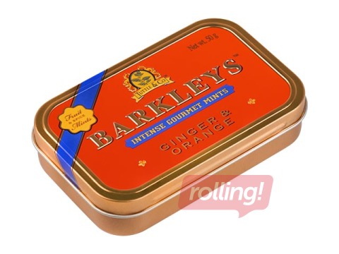 Dražejas, piparmētra, apelsīns un ingvers, Barkleys, 50 g